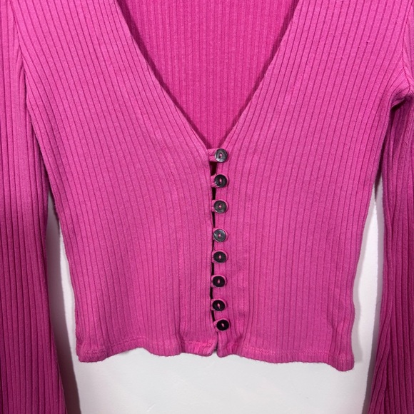 Reformation Gellar Knit Top Pink Size XS - Picture 5 of 14